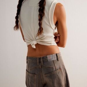 Free People We the Free Good Luck mid-rise barrel jean